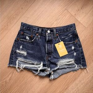 Levi’s 501 Distressed Denim Cutoff Shorts